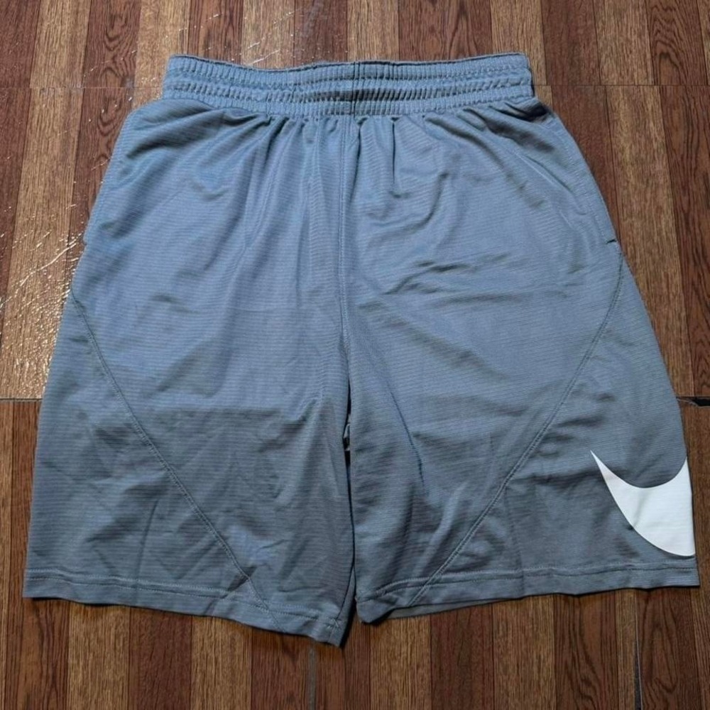 Nike Grey White Dri-Fit Retro Tech Sportswear Running Train Shorts Fits Small